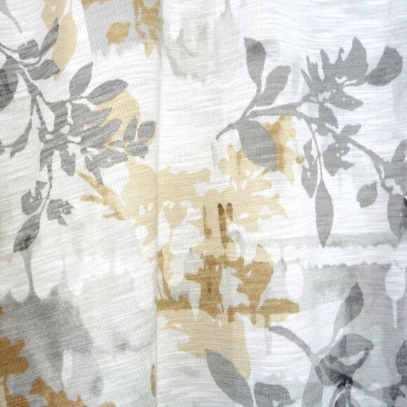 FALL FLORAL GRAY TAN WHITE BLOUSE XL PETITE - Picture 10 of 12